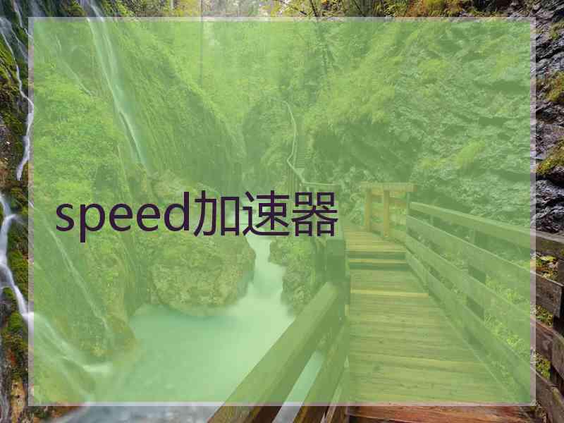 speed加速器