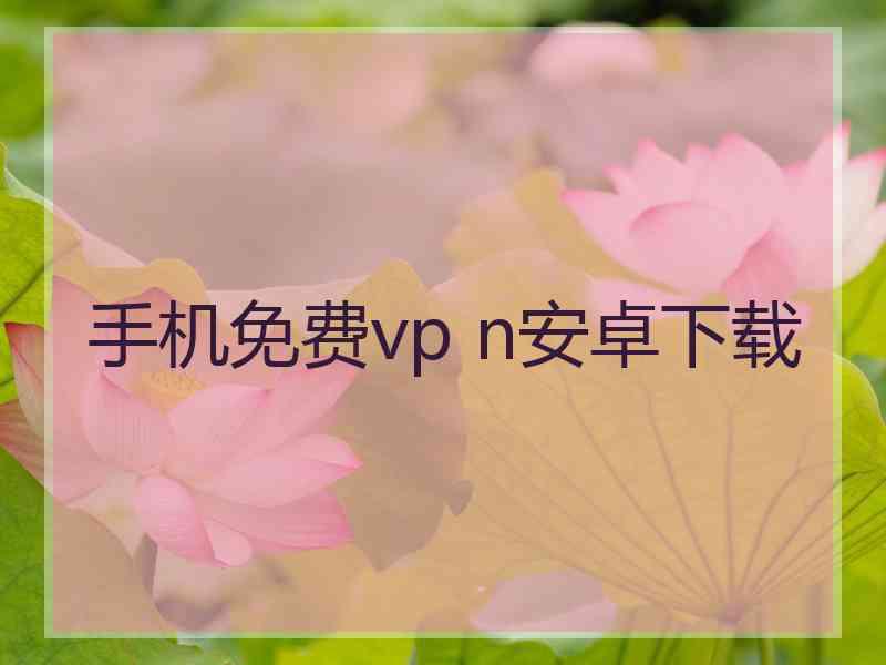手机免费vp n安卓下载