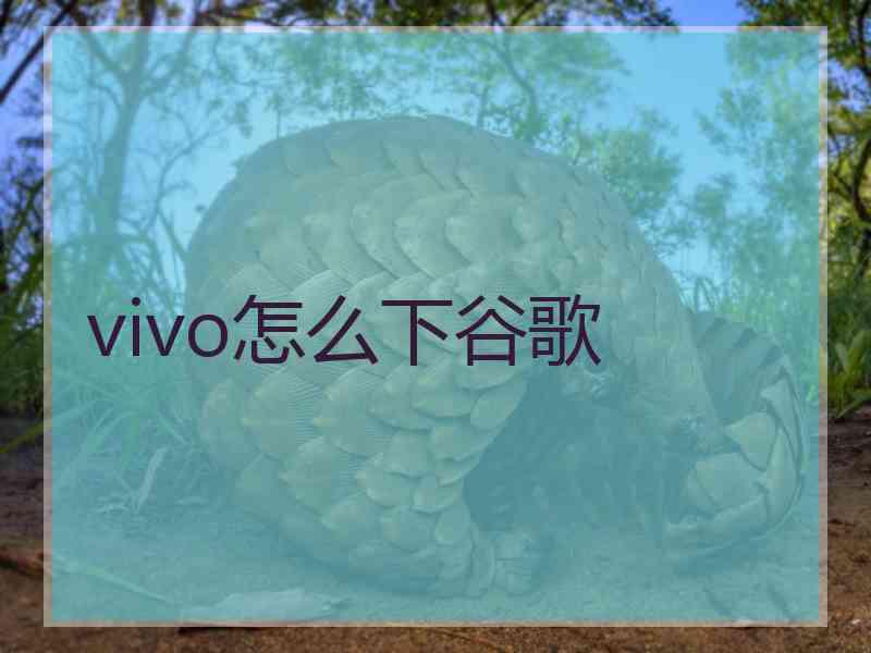 vivo怎么下谷歌