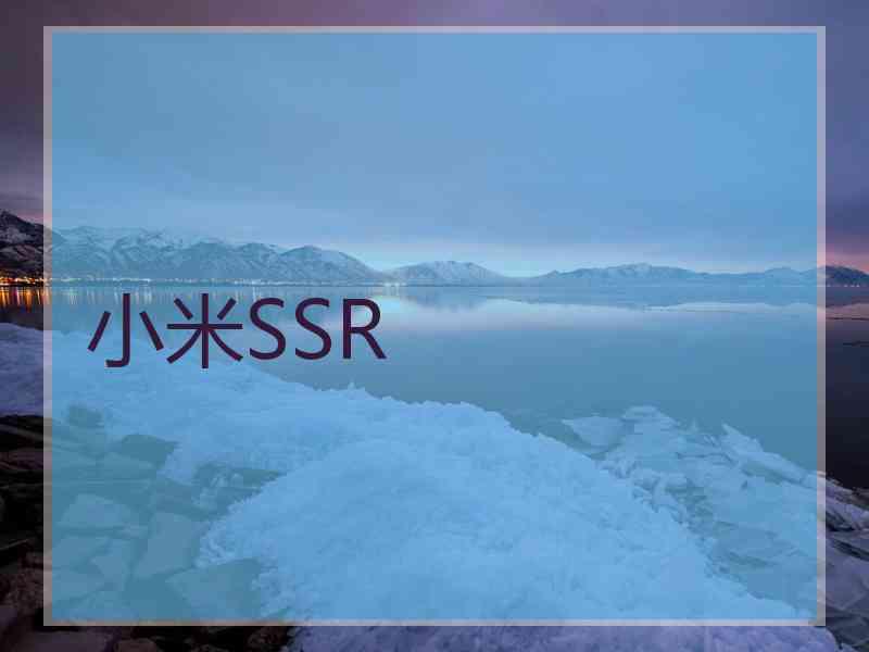 小米SSR