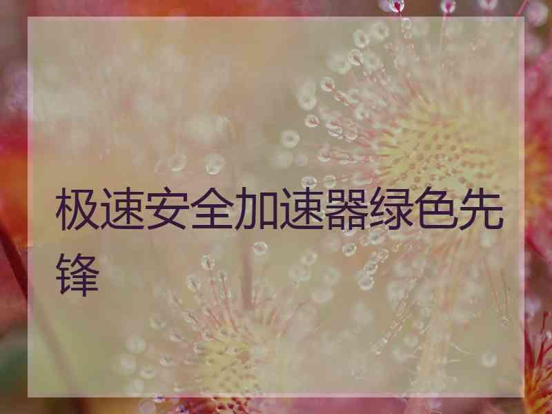 极速安全加速器绿色先锋