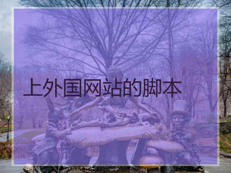 上外国网站的脚本